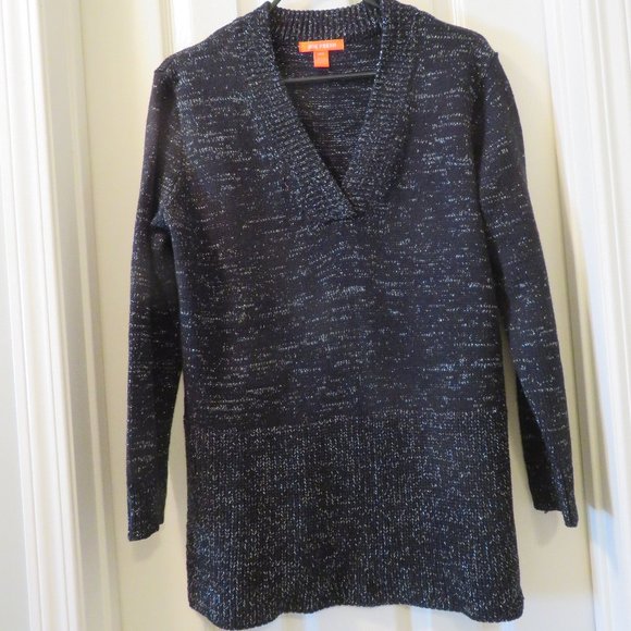 Joe Fresh Sweater | Size Medium | Black with Silver Tread - Picture 1 of 5